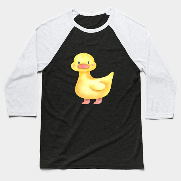 Yellow Cuddle Duck, Look How Cute and Happy this Duck Is! Baseball T-Shirt by 1FunLife